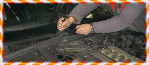 Windscreen wipers removal