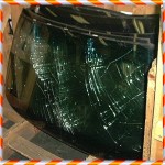Car Windscreen discarded
