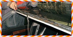 Windscreen frame preparation