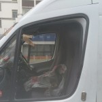 ford transit van before door glass replacement