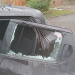 nissan juke damaged rear door glass