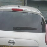 nissan juke rear screen after replacement