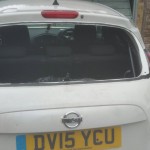 nissan juke rear screen before replacement