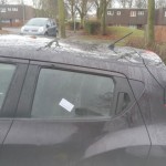 nissan juke replaced rear door glass