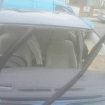 toyota prius front windscreen before replacement