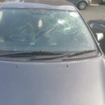 Toyota Prius Smashed Windscreen
